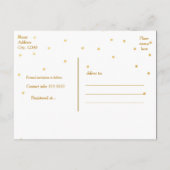 Faire-part Carte postale d'annonce de date de sauvegarde à po (Dos)