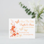 Faire-part Carte postale d'annonce de date de sauvegarde de l (Debout devant)