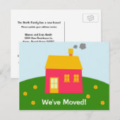 Faire-part Carte postale d'annonce de déménagement (Devant / Derrière)