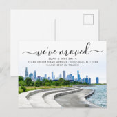 Faire-part Carte postale d'annonce de déménagement à Bronzevi (Devant / Derrière)