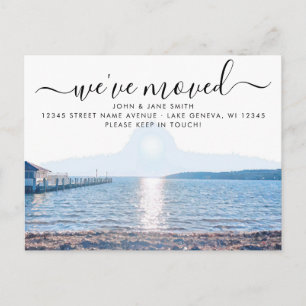 Faire-part Carte postale d'annonce de déménagement à Lake Gen