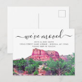 Faire-part Carte postale d'annonce de déménagement à Sedona A (Devant / Derrière)