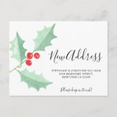 Faire-part Carte postale d'annonce de déménagement avec adres (Devant)