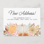 Faire-part Carte postale d'annonce de déménagement d'automne  (Devant)