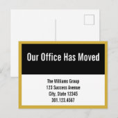 Faire-part Carte postale d'annonce de déménagement de bureau (Devant / Derrière)