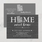 Faire-part Carte postale d'annonce de déménagement de l'État  (Devant / Derrière)