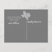 Faire-part Carte postale d'annonce de déménagement de l'État  (Dos)