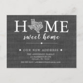 Faire-part Carte postale d'annonce de déménagement de l'État  (Devant)