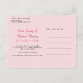 Faire-part Carte postale d'annonce de fiançailles avec photo  (Dos)