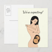 Faire-part Carte postale d'annonce de grossesse (Devant / Derrière)
