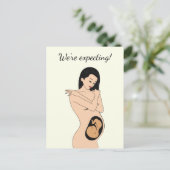 Faire-part Carte postale d'annonce de grossesse (Debout devant)