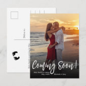 Faire-part Carte postale d'annonce de grossesse photo à venir (Devant / Derrière)