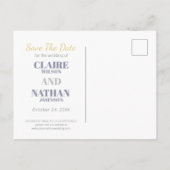 Faire-part Carte postale d'annonce de mariage à l'aquarelle f (Dos)