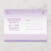 Faire-part Carte postale d'annonce de mariage à l'aquarelle v (Dos)