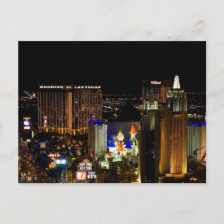 Faire-part Carte postale d'annonce de MARIAGE à LAS VEGAS