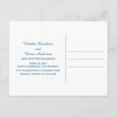 Faire-part Carte postale d'annonce de mariage à thème d'ancre (Dos)