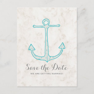 Faire-part Carte postale d'annonce de mariage à thème rustiqu