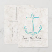 Faire-part Carte postale d'annonce de mariage à thème rustiqu (Devant / Derrière)