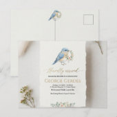 Faire-part Carte postale d'annonce de naissance (Devant / Derrière)