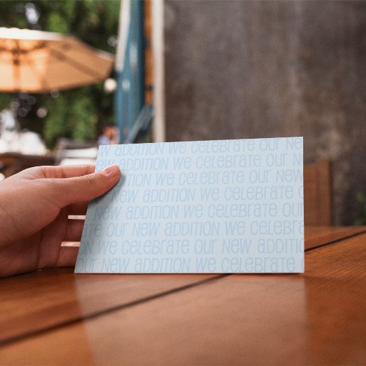 Faire-part Carte postale d'annonce de naissance de garçon