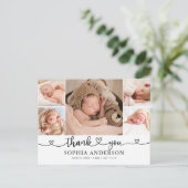 Faire-part Carte postale d'annonce de photo de remerciement c (Debout devant)