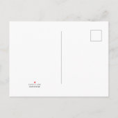 Faire-part Carte postale d'annonce de plage (Dos)