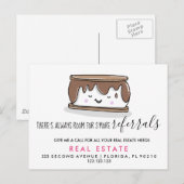 Faire-part carte postale d'annonce de recommandations de bien (Devant / Derrière)