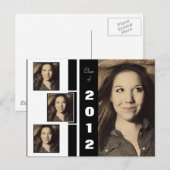 Faire-part Carte postale d'annonce de remise de diplôme en qu (Devant / Derrière)