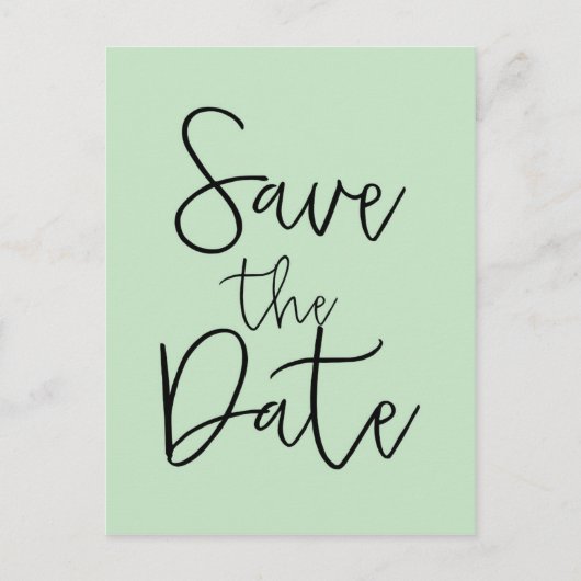 Faire-part Carte postale d'annonce de sauvegarde de date en é (Devant)