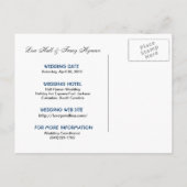 Faire-part Carte postale d'annonce de sauvegarde de platine (Dos)