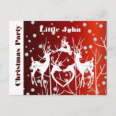 Faire-part Carte postale d'annonce d'invitation à une fête de (Devant)