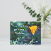 Faire-part Carte postale d'annonce Enregistrez la date (Debout devant)