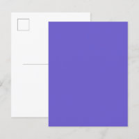 Carte postale d'annonce personnalisée bleu ardoise