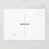 Faire-part carte postale d'annonce waefwef (Dos)