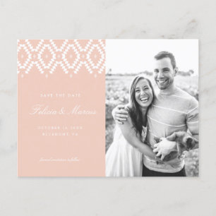 Faire-part Carte postale d'attente Blush Pink
