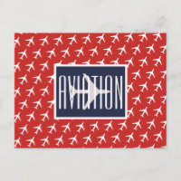 Carte postale d'aviation Pilote d'avion blanc funk