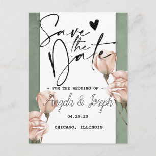 Faire-part Carte postale de annonce de sauvegarde de date à l