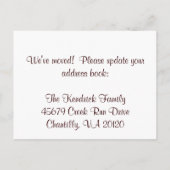 Faire-part Carte postale de bienvenue pour nouvelle maison (Dos)