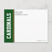 Faire-part Carte postale de casquette et de réunion de classe (Dos)