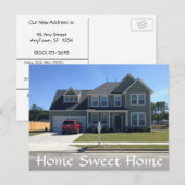 Faire-part Carte postale de changement d'adresse (Devant / Derrière)