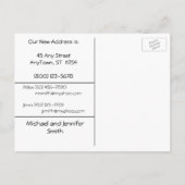 Faire-part Carte postale de changement d'adresse (Dos)