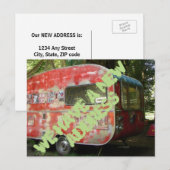 Faire-part Carte postale de changement d'adresse (Devant / Derrière)