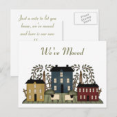 Faire-part Carte postale de changement d'adresse (Devant / Derrière)