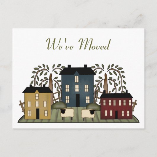 Faire-part Carte postale de changement d'adresse (Devant)