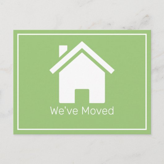 Faire-part Carte postale de changement d'adresse de maison (Devant)