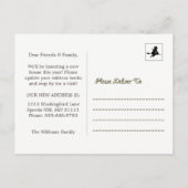 Faire-part Carte postale de changement d'adresse de maison ha (Dos)