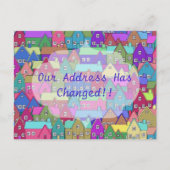Faire-part Carte postale de changement d'adresse de maisons c (Devant)