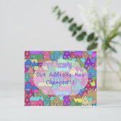 Faire-part Carte postale de changement d'adresse de maisons c (Debout devant)