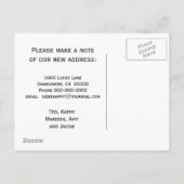Faire-part Carte postale de changement d'adresse Home Sweet H (Dos)