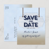 Faire-part Carte postale de conservation de panneau de bois b (Devant / Derrière)